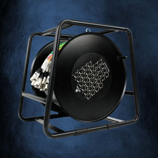Devine Stagesnake 24-8 stagebox 30 meter met 24 XLR ingangen en 8 AUX uitgangen voor evenementen en podiumtechniek