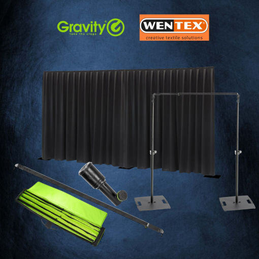 Pipe & drape 6x3 meter te huur in Hasselt en Limburg – professionele afscherming voor events